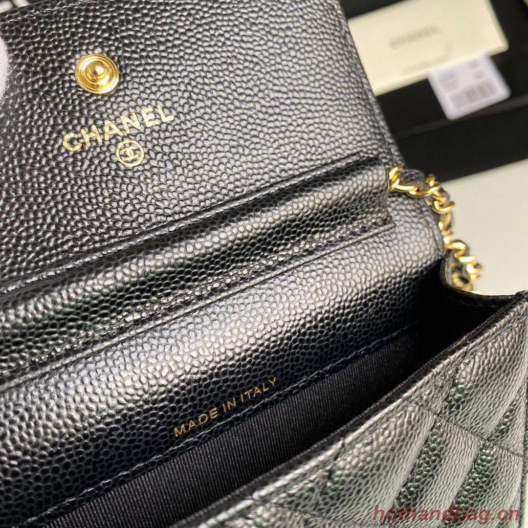 Chanel WOC Belt Bag Original Caviar Leather 2306 Black