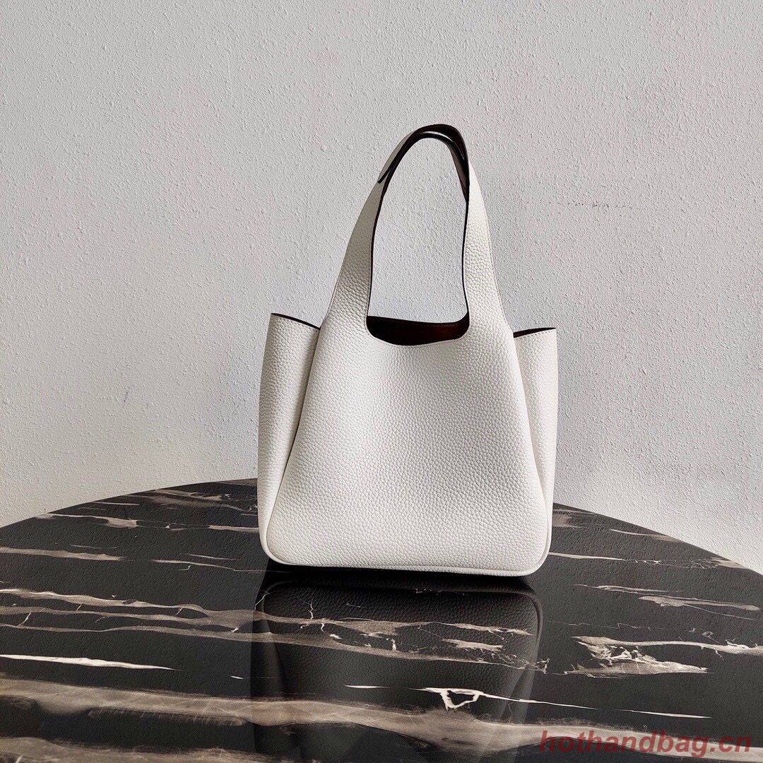 Prada Deer skin bag tote 1BG335 White