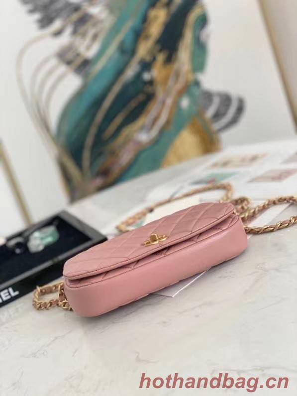 Chanel Small Flap Shoulder Bag Original leather  AP2358 pink