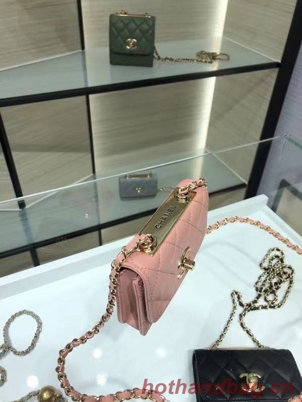 Chanel mini Flap Shoulder Bag Original leather AP2301 pink