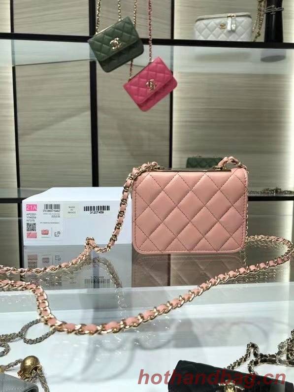 Chanel mini Flap Shoulder Bag Original leather AP2301 pink