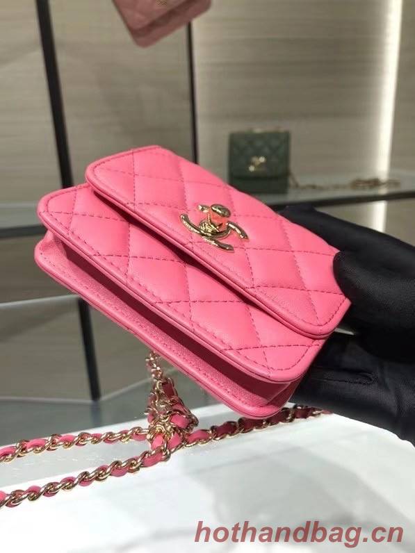 Chanel mini Flap Shoulder Bag Original leather AP2301 rose