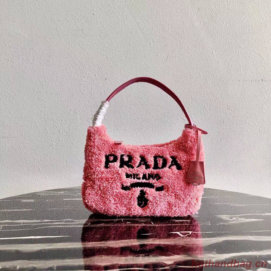 Prada Re-Edition 2000 terry mini-bag 1NE515 pink