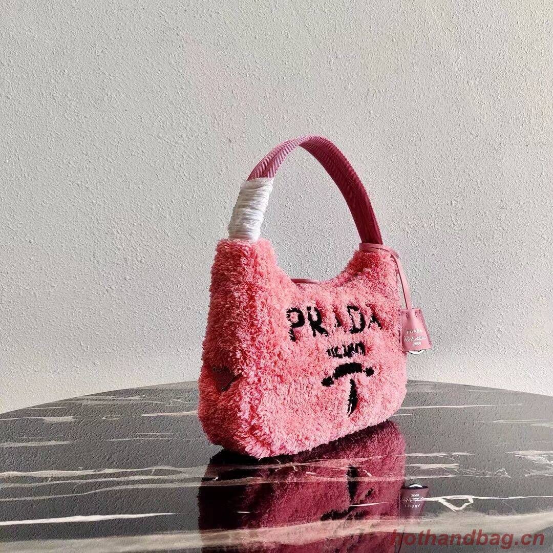 Prada Re-Edition 2000 terry mini-bag 1NE515 pink