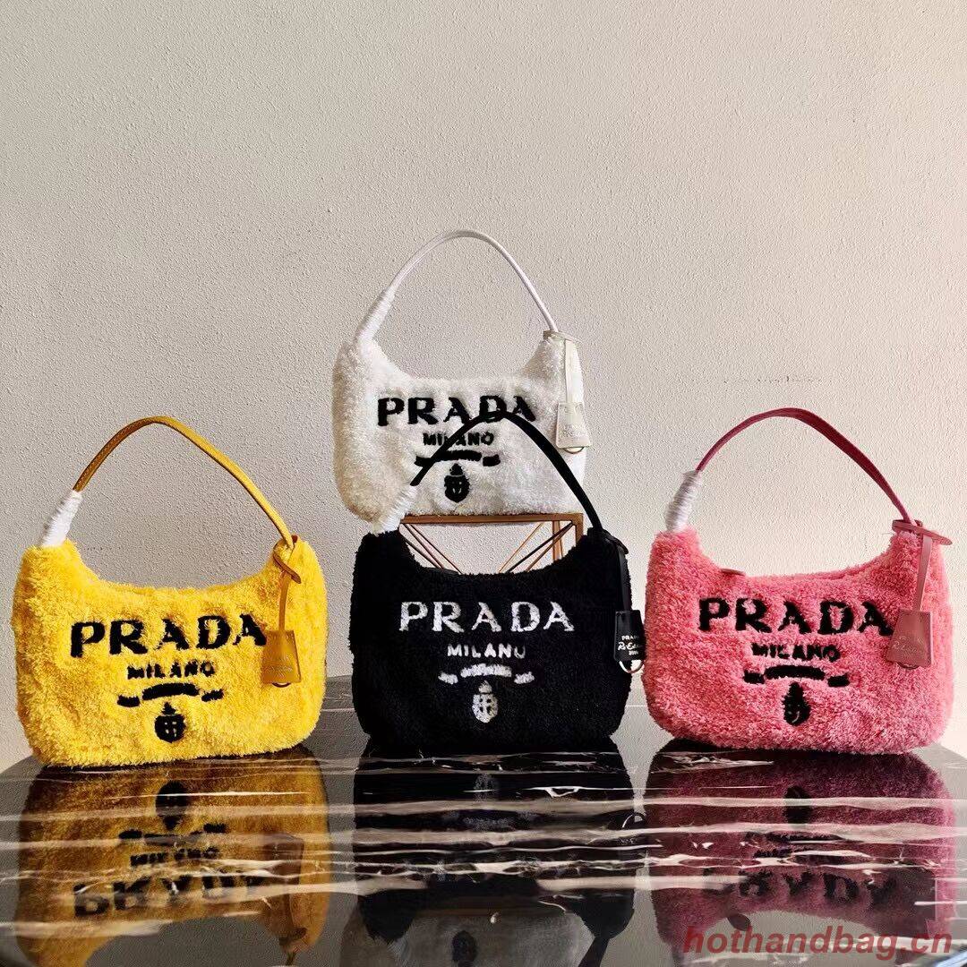 Prada Re-Edition 2000 terry mini-bag 1NE515 yellow