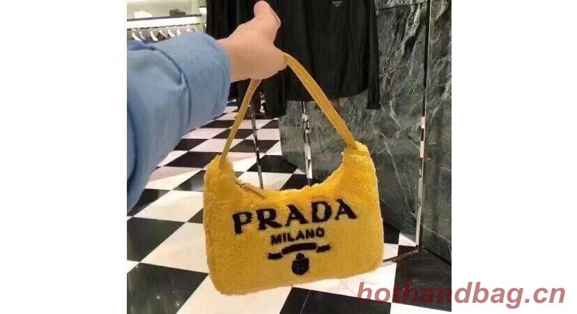 Prada Re-Edition 2000 terry mini-bag 1NE515 yellow