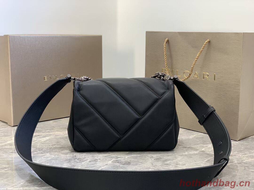 Bvlgari Serpenti Forever leather crossbody bag B219069 black