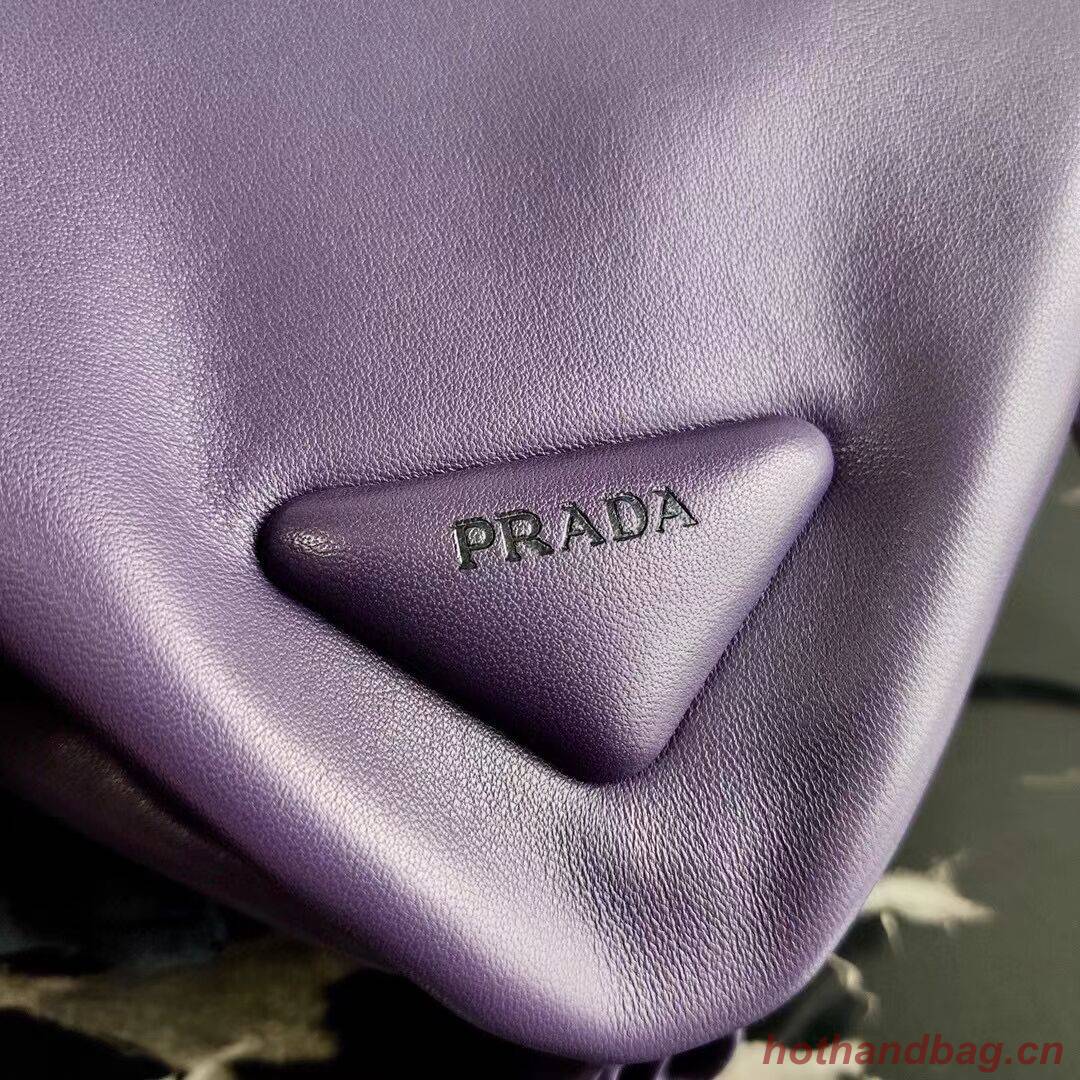 Prada Padded nappa leather handbag 3BA315 violet