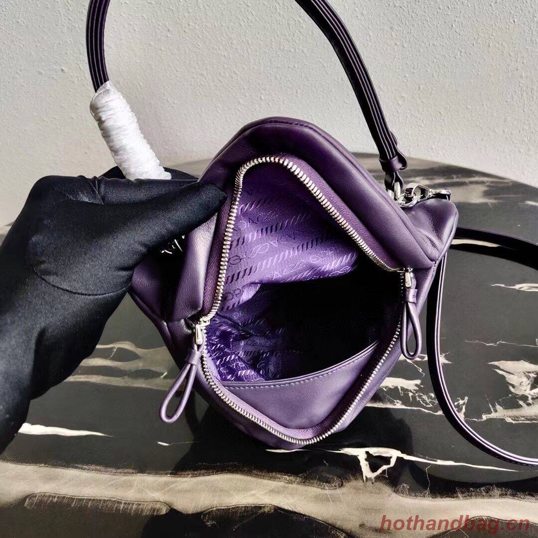 Prada Padded nappa leather handbag 3BA315 violet