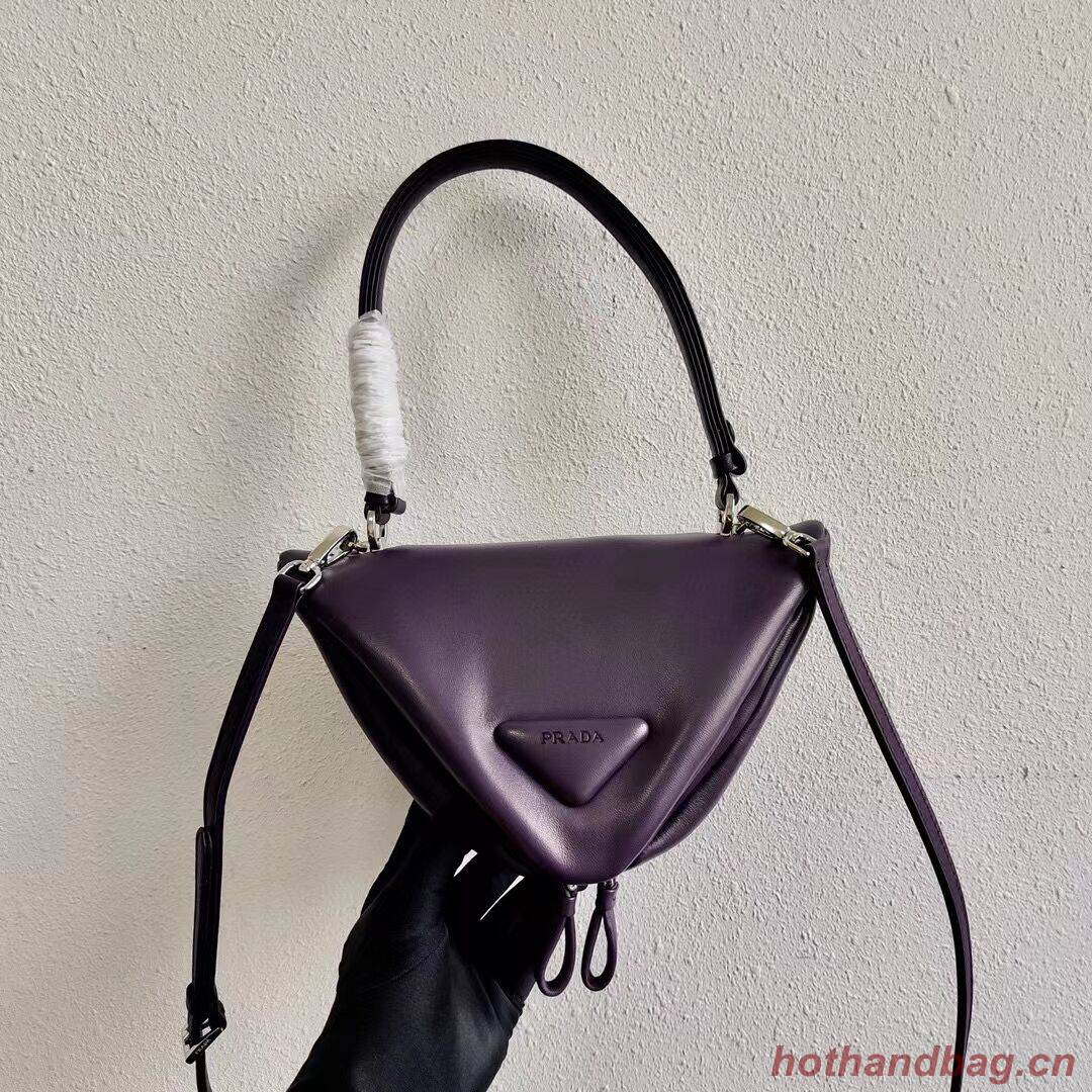 Prada Padded nappa leather handbag 3BA315 violet