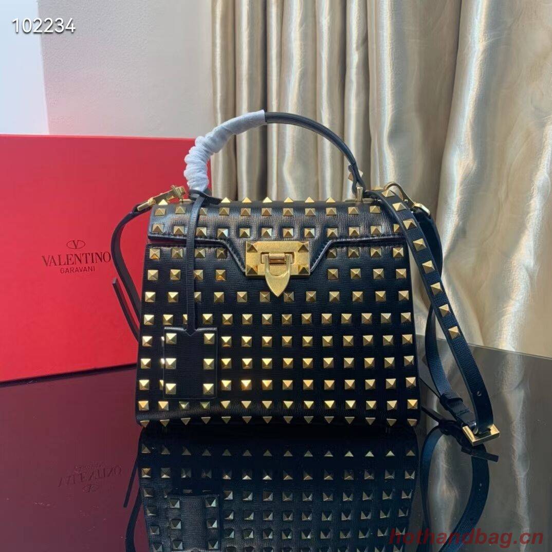 VALENTINO Origianl leather tote bag V4071A black