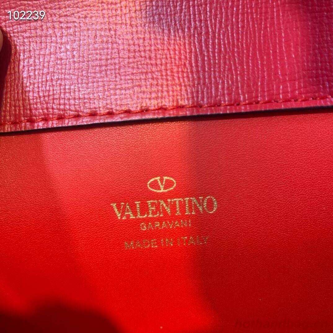 VALENTINO Origianl leather tote bag V4071A red