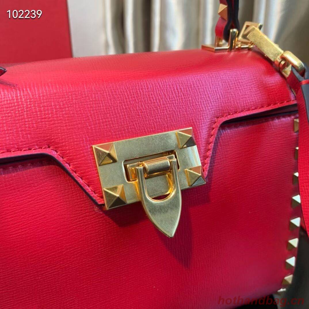 VALENTINO Origianl leather tote bag V4071A red