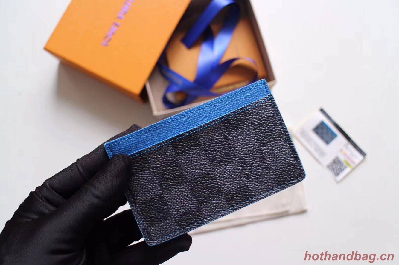 Louis Vuitto CARD HOLDER M80830 blue