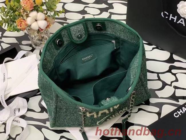 Chanel Shopping bag MM A67001 green