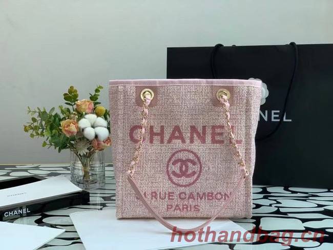 Chanel small Shopping bag A66940 pink