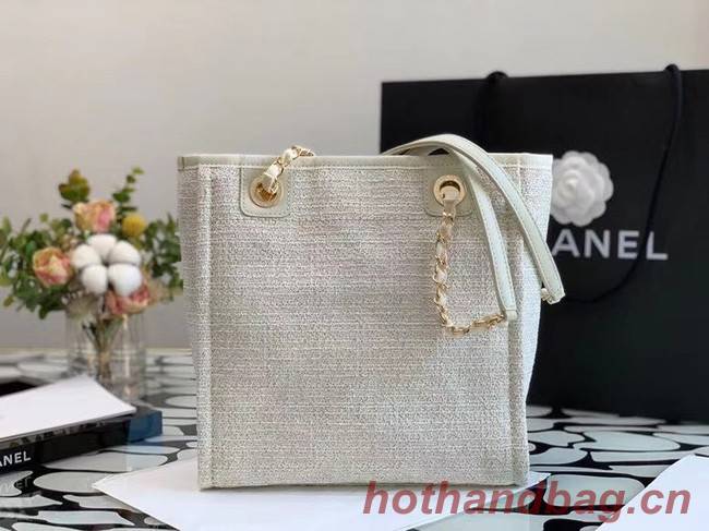 Chanel small Shopping bag A66940 white