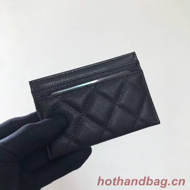 Chanel card holder Calfskin AP2039 black