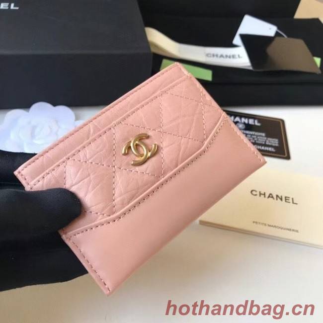 Chanel classic wallet Calfskin & Gold-Tone Metal A84368 pink