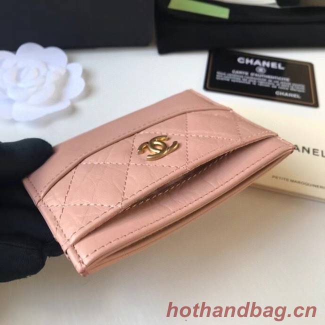 Chanel classic wallet Calfskin & Gold-Tone Metal A84368 pink