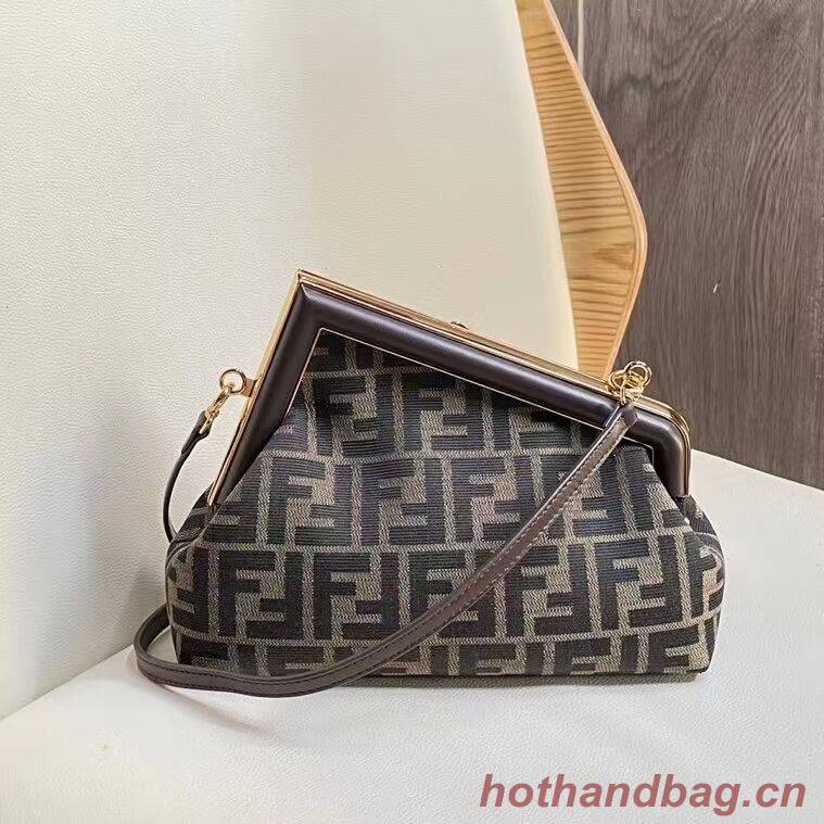 FENDI FIRST fabric bag 5FB2322 Brown