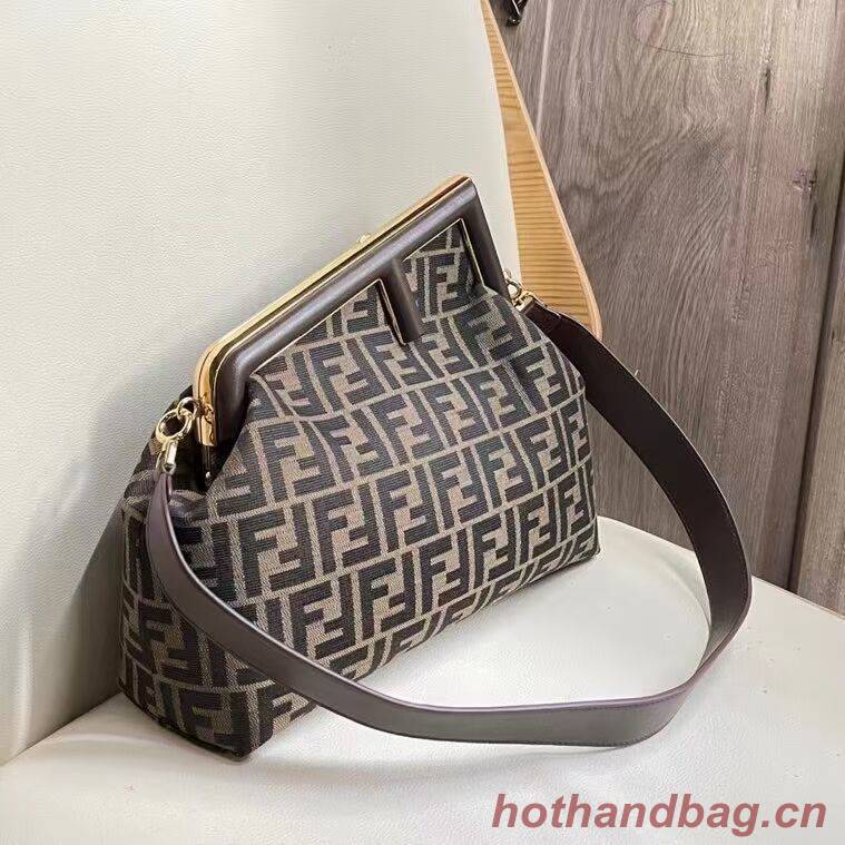 FENDI FIRST fabric bag 5FB2323 Brown