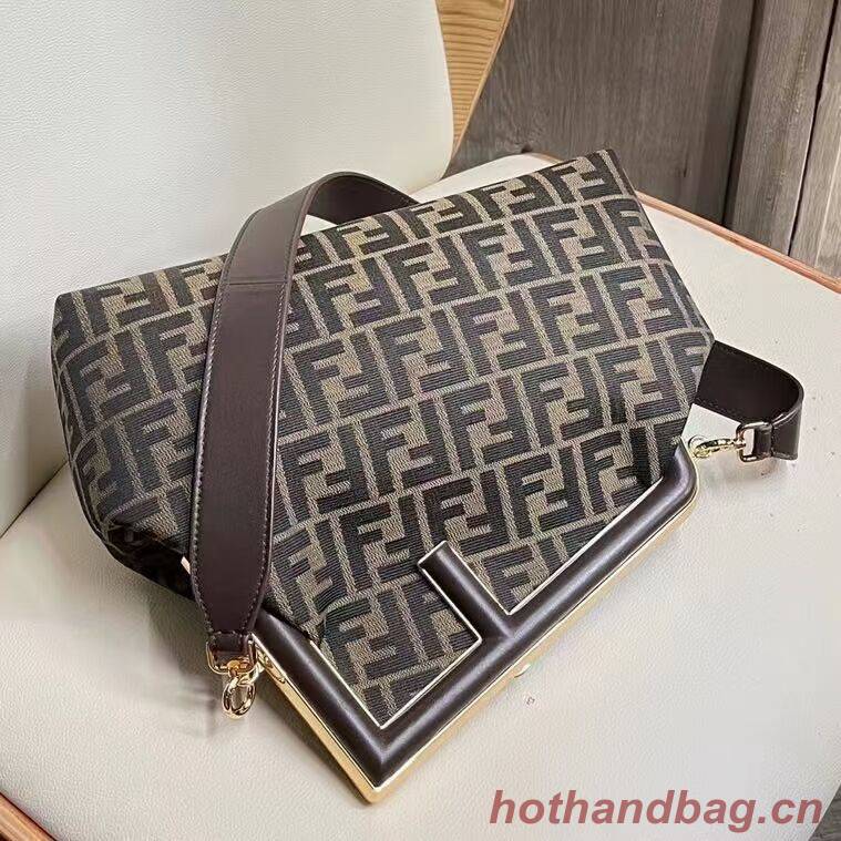 FENDI FIRST fabric bag 5FB2323 Brown