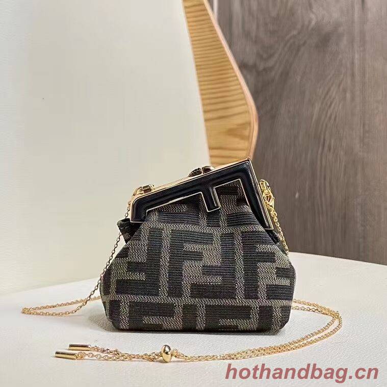 FENDI FIRST mini fabric bag 5FB2321 black