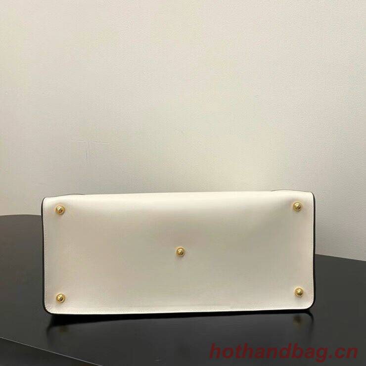 FENDI WAY MEDIUM White leather bag 8BH391AAI