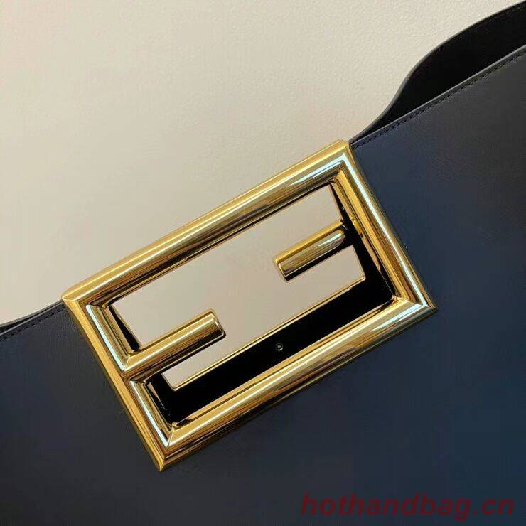 FENDI WAY MEDIUM black leather bag 8BH391AAI