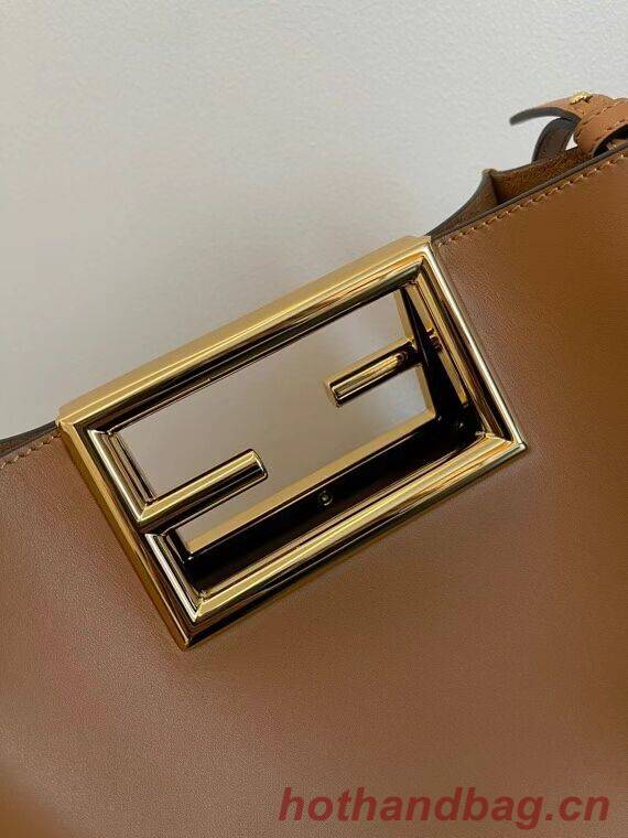 FENDI WAY small leather bag 5FB6846 brown