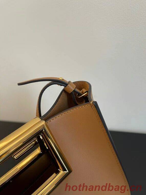 FENDI WAY small leather bag 5FB6846 brown