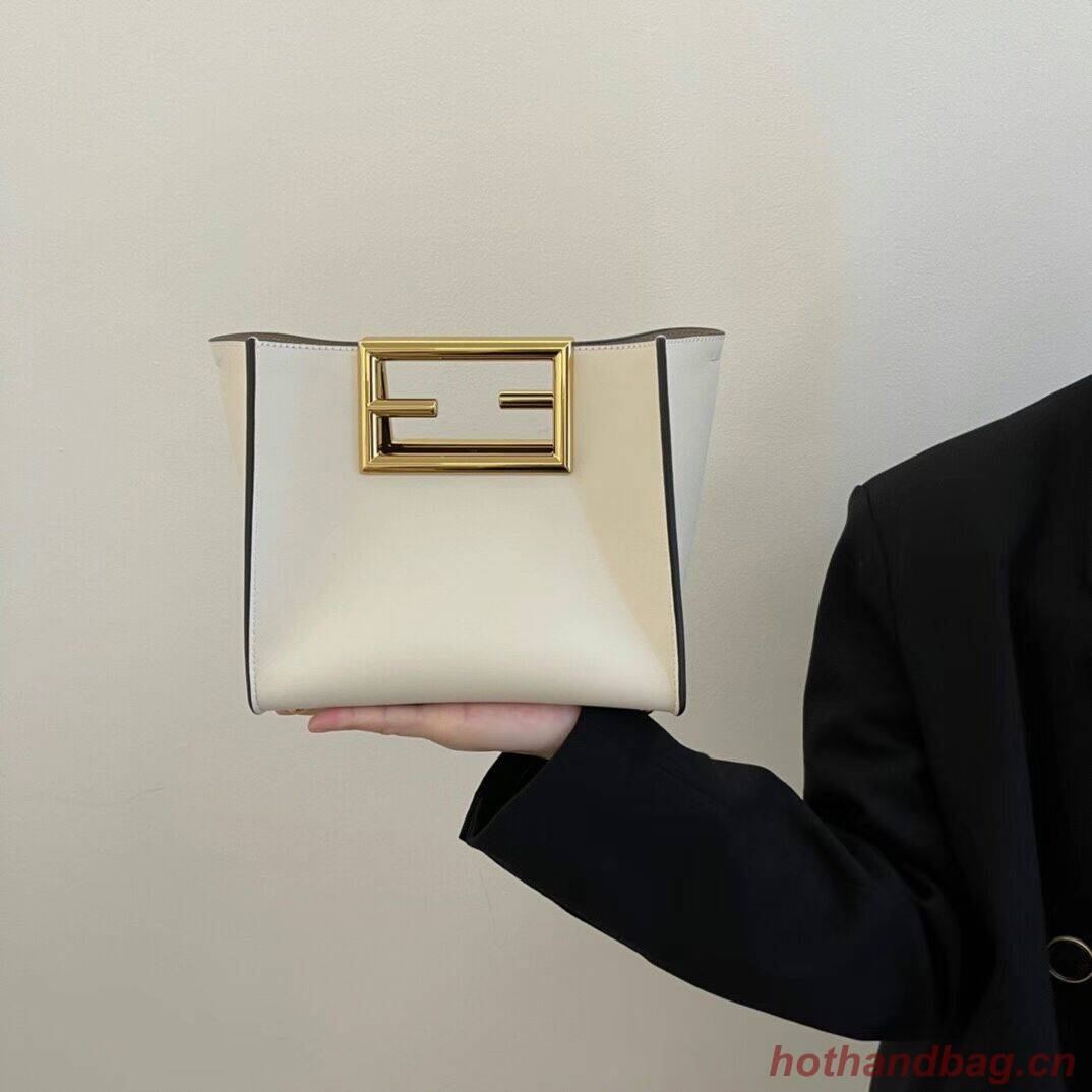 FENDI WAY small leather bag 5FB6846 white