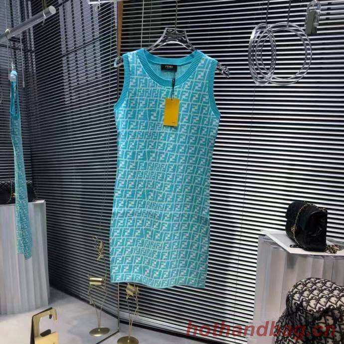 Fendi Top Quality Fashion Dress FF11532 Blue