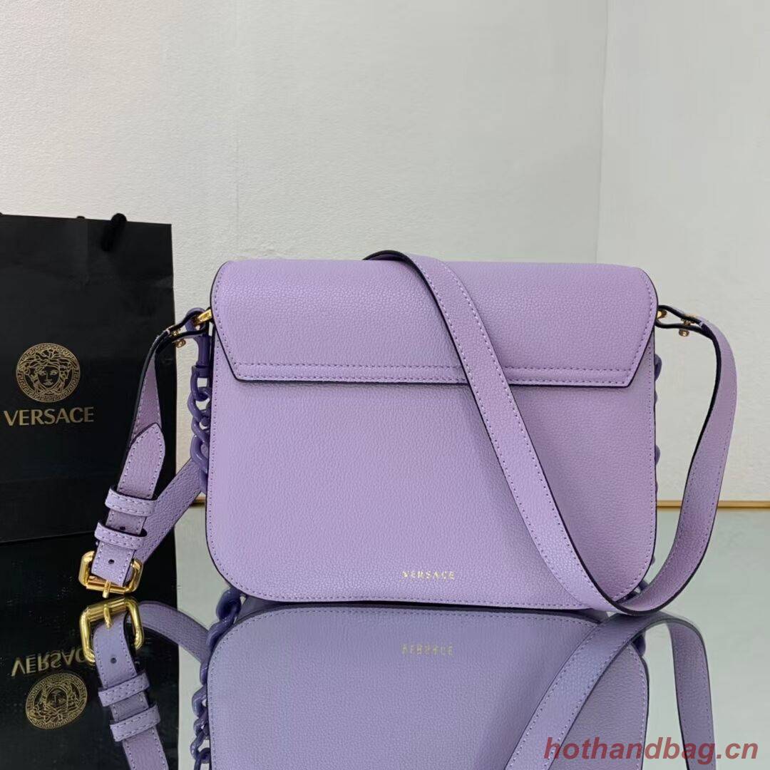 Versace Original medium Calfskin Leather Bag FS1067 Lavender