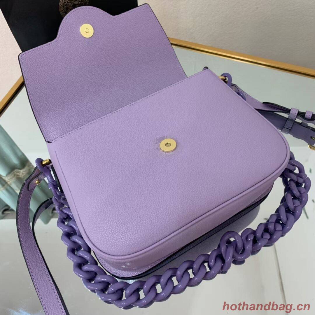 Versace Original medium Calfskin Leather Bag FS1067 Lavender