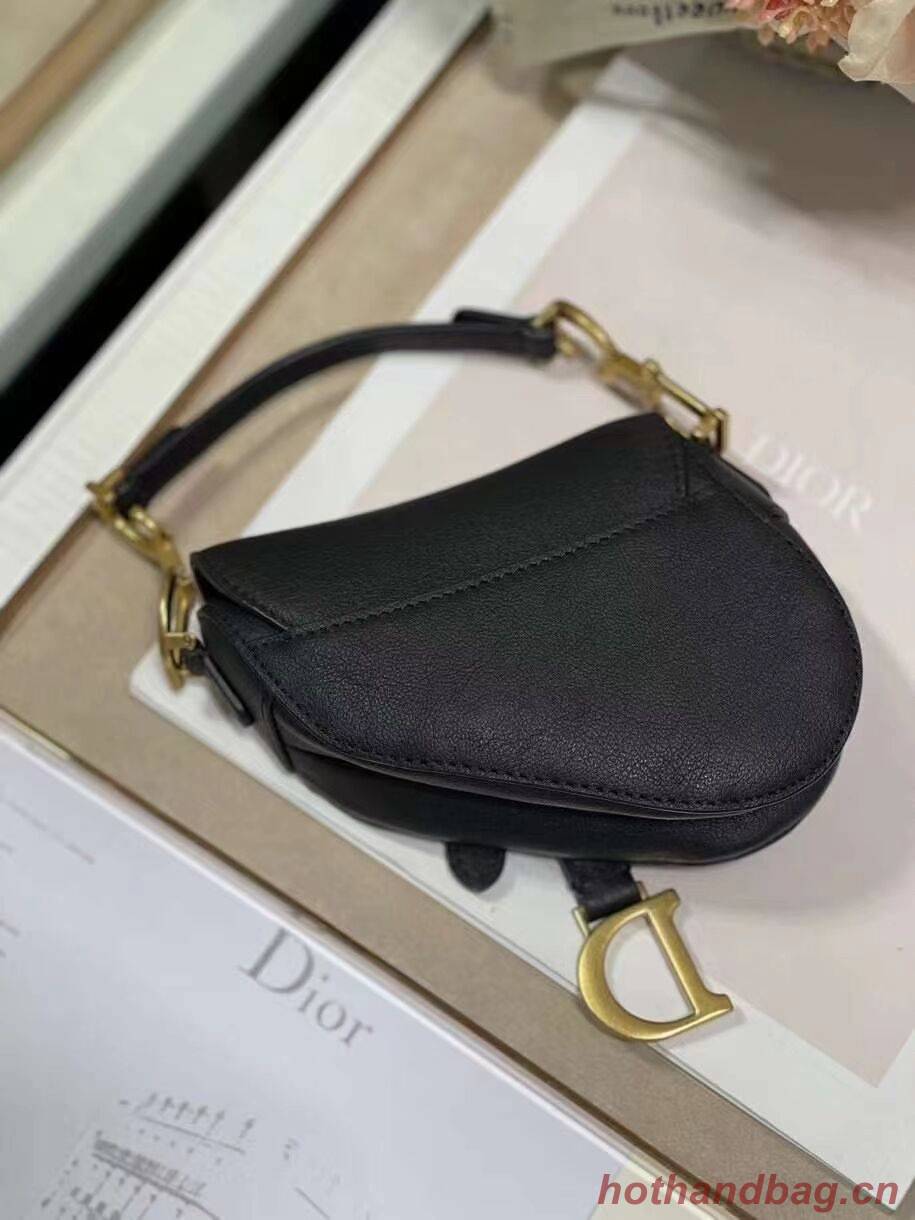 DIOR SADDLE BAG mini Goatskin C8160 black