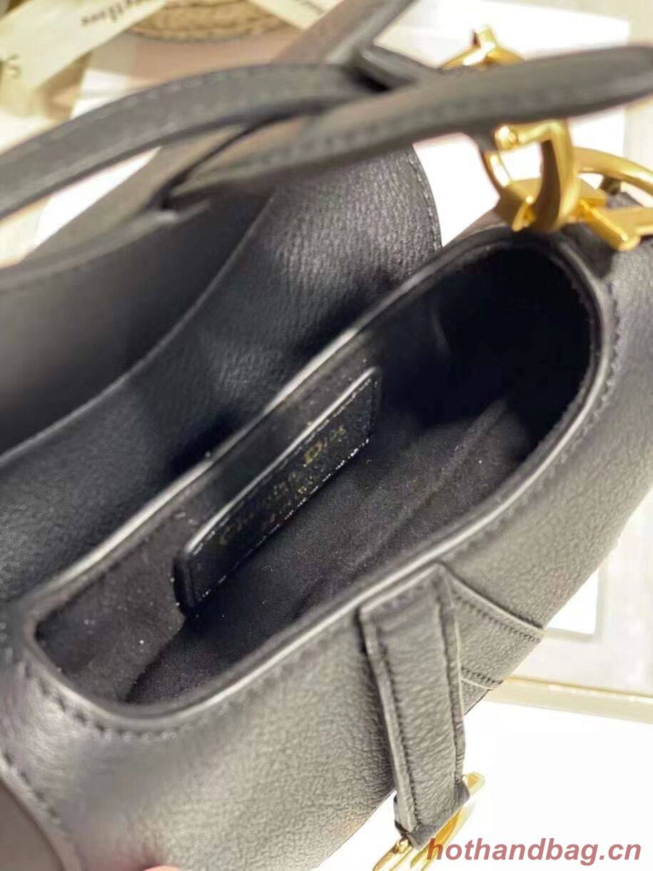 DIOR SADDLE BAG mini Goatskin C8160 black