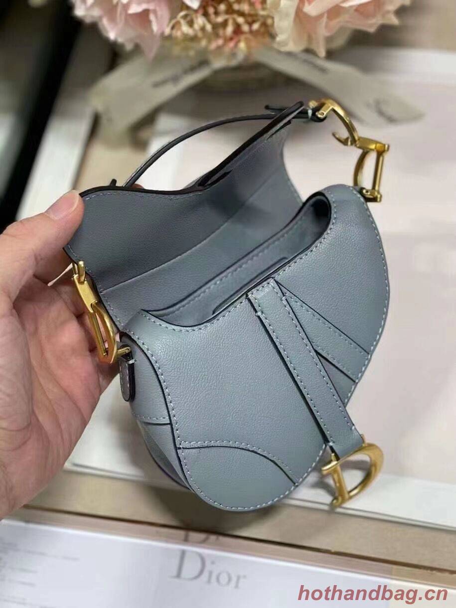 DIOR SADDLE BAG mini Calfskin C8160 blue