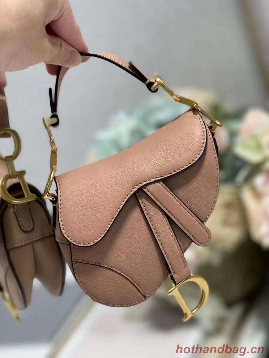 DIOR SADDLE BAG mini Calfskin C8160 pink