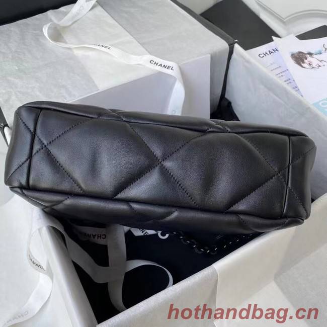 CHANEL Lambskin 19 Flap Bag AS1160 AS1161 black