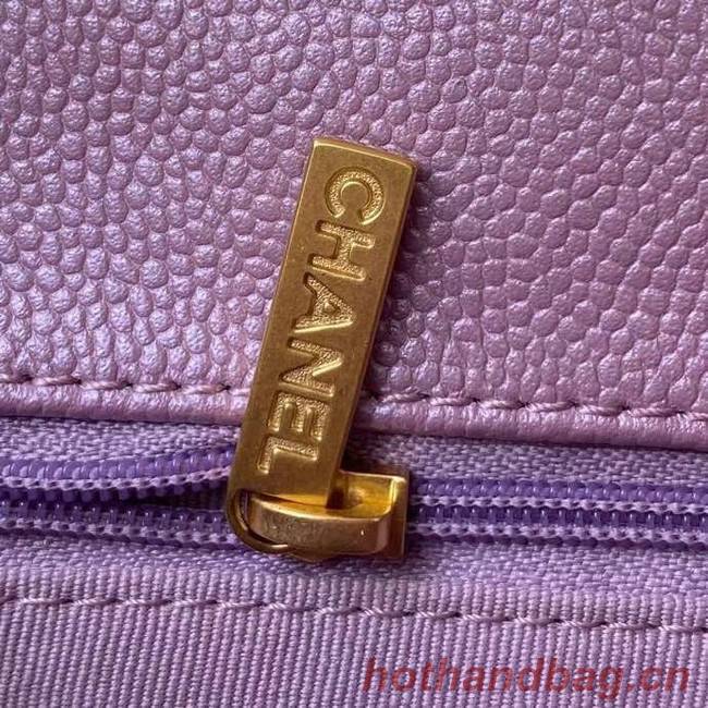 Chanel Flap Shoulder Bag Grained Calfskin AS2855 pearl rose