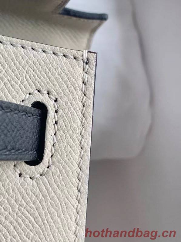 Hermes Original Epsom Leather KEL2578 white&black