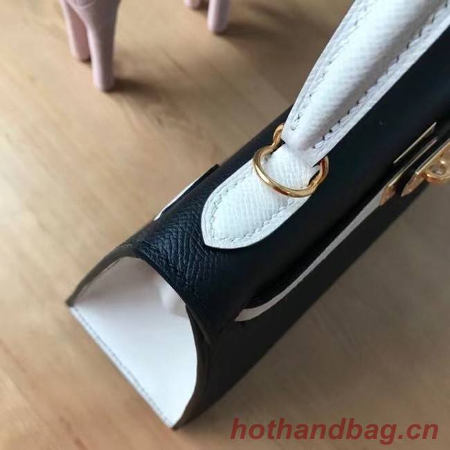 Hermes Original Epsom Leather KEL2578 black&cream