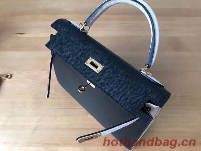 Hermes Original Epsom Leather KEL2578 black&cream