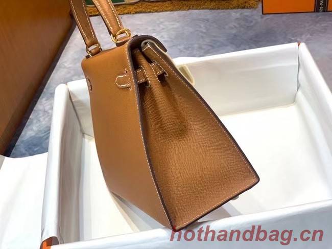 Hermes Original Epsom Leather KEL2578 brown