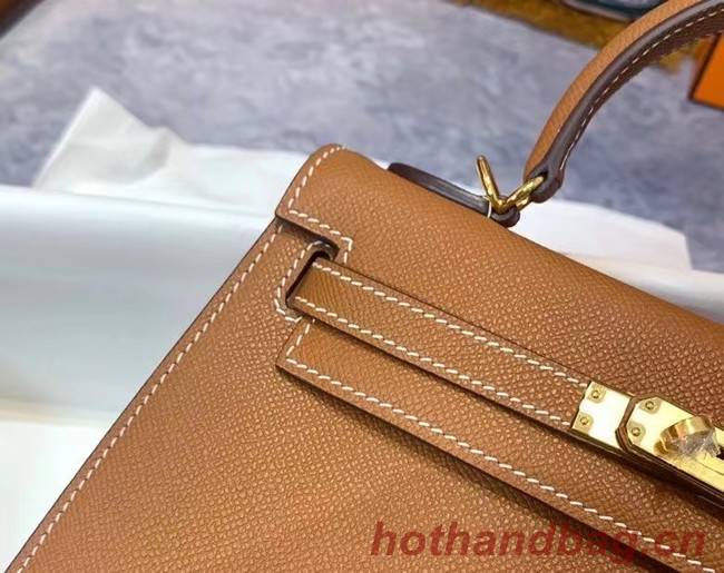 Hermes Original Epsom Leather KEL2578 brown