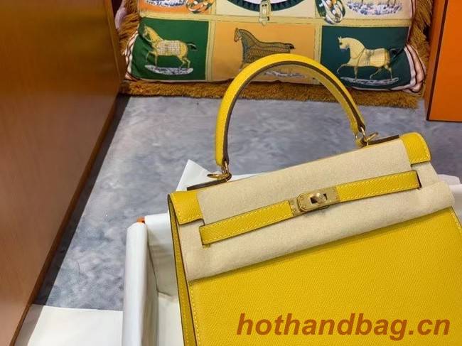 Hermes Original Epsom Leather KEL2578 lemon