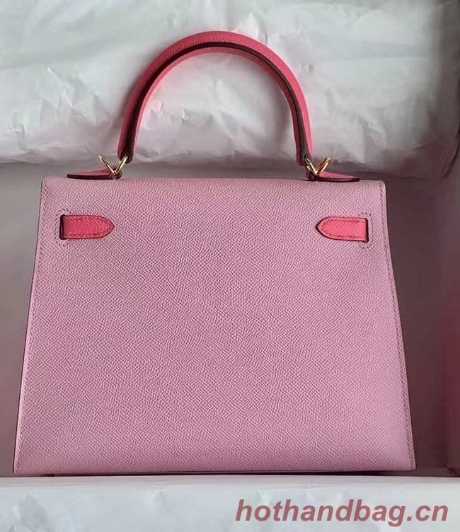 Hermes Original Epsom Leather KEL2578 pink&rose