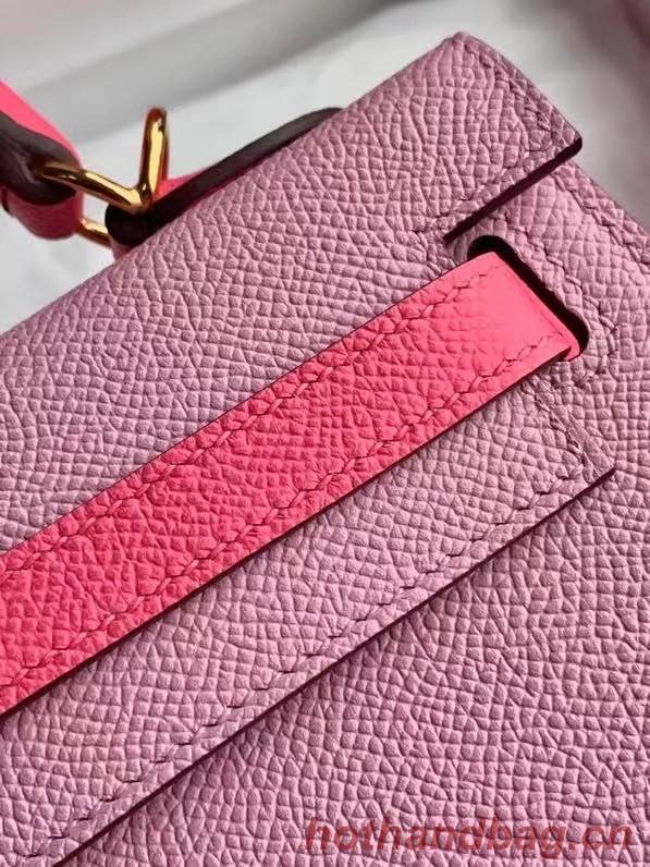 Hermes Original Epsom Leather KEL2578 pink&rose